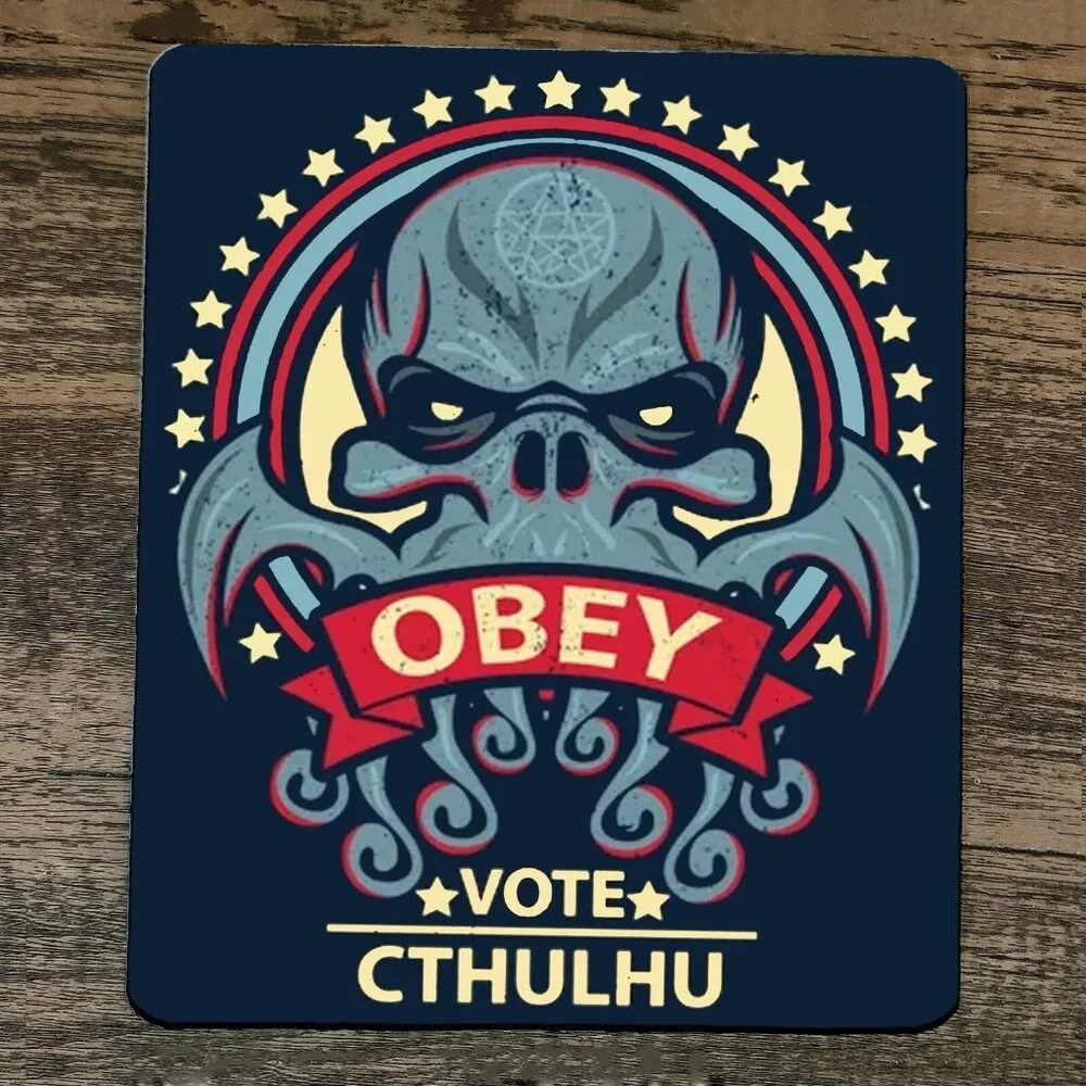 Mouse‎ Pad Obey Vote Cthulhu